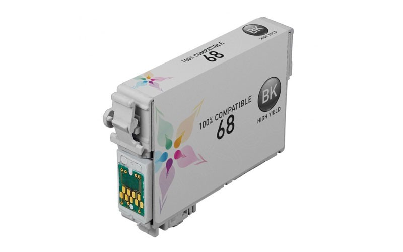 Remanufactured Epson T068120 (T0681) High Yield Black Ink Cartridge