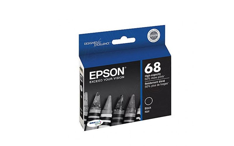 Genuine OEM Epson T068120 (T068) High Capacity Black Twin Pack Ink Cartridge