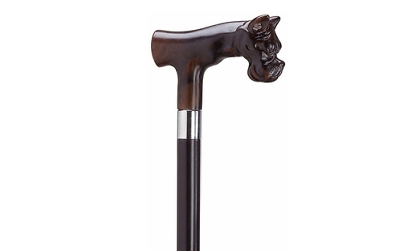 Harvy Derby Bull Dog Head - Assorted Colors Cane