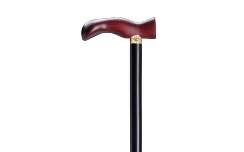 Harvy Unisex Burgundy/Black Harvy Signature Ergonomic Extra Wide Hardwood Cane