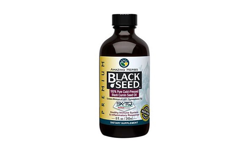 Premium Liquid Black Seed Oil 100% Pure Cold-Pressed (8 Fluid Ounces)