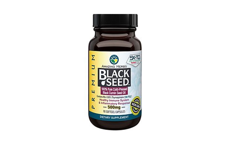 Premium Black Seed Oil 100% Pure Cold-Pressed 500 MG (90 Softgels)