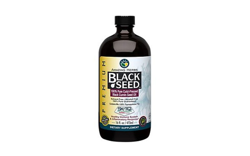 Premium Liquid Black Seed Oil 100% Pure Cold-Pressed (16 Fluid Ounces)