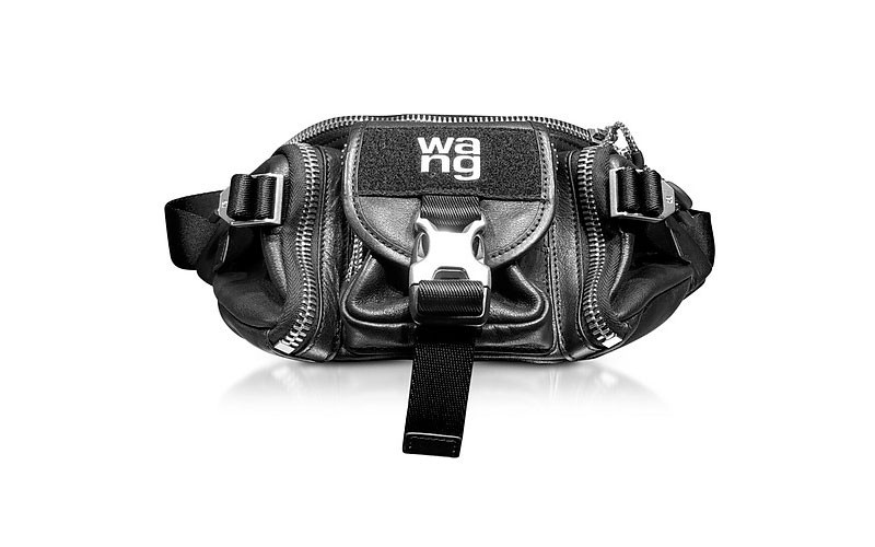 Alexander Wang Black Leather Surplus Fanny Pack