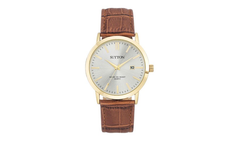 Armitron Mens Brown Strap Watch