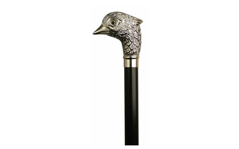 Harvy Men's Silver Bird Head Cane