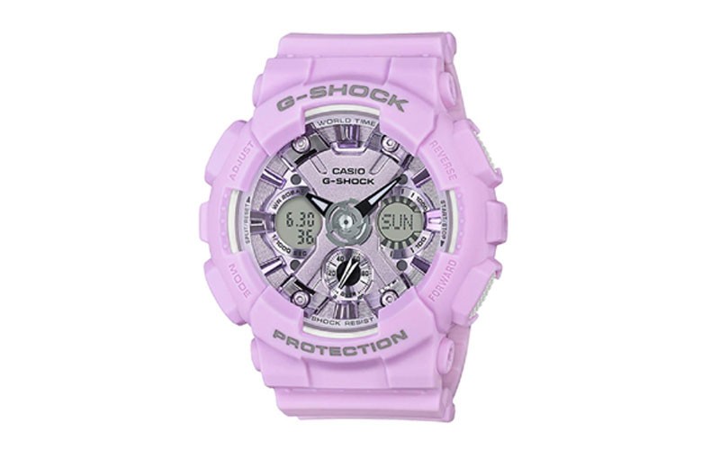 Casio G-Shock S Series - Purple Case - Digital/Analog - Shock Resistant