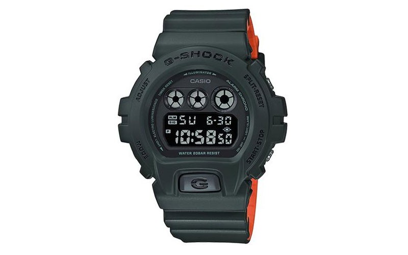 Casio G-Shock Classic Chronograph -Green & Orange - 200M - Afterglow