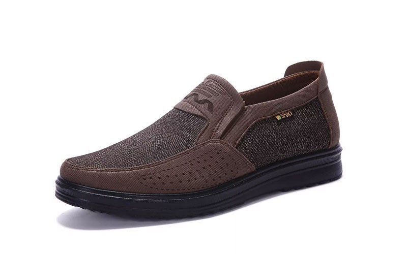 Men Soft Breathable Business Casual Slip On Oxfords Shoes