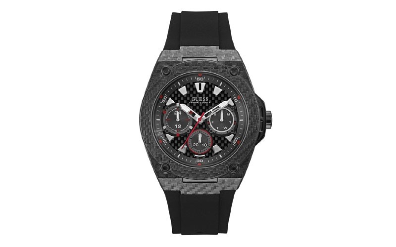 Guess Legacy Black Dial Multi-function Mens Watch