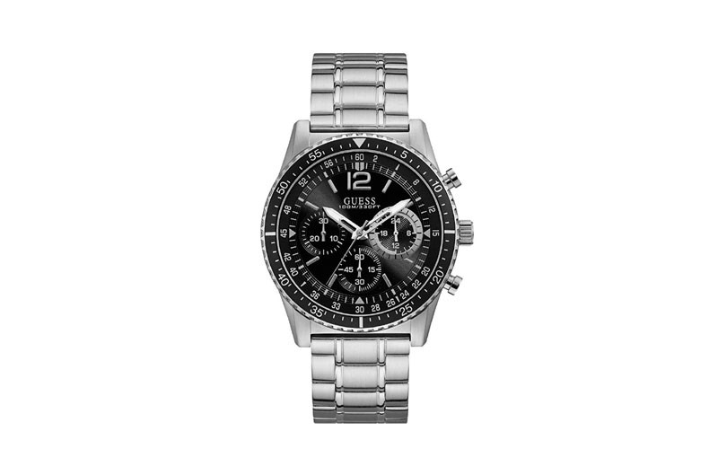 Guess Silver Stainless Steel Mens Watch