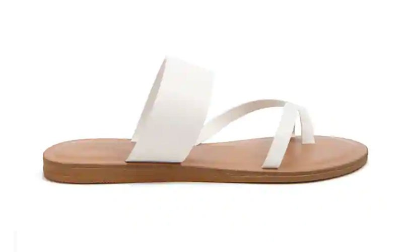  Strappy Faux Leather Sandals