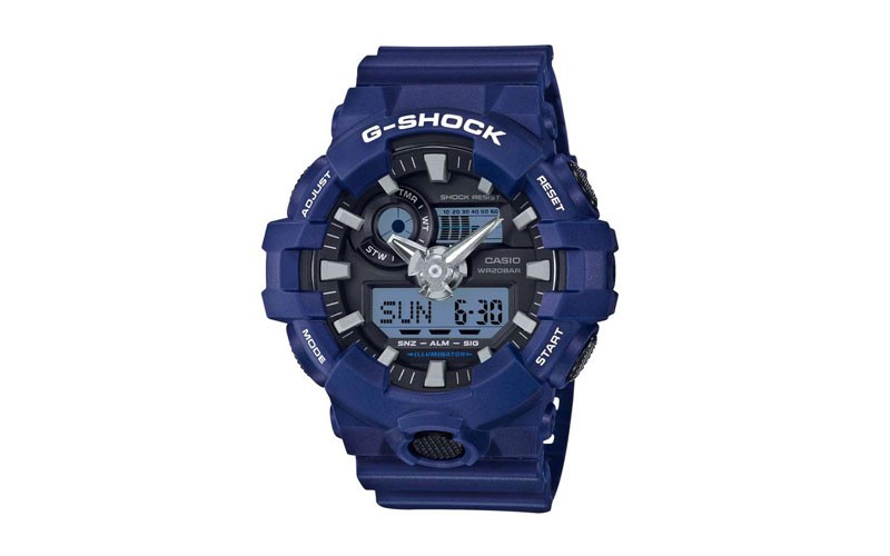 Casio G-Shock Mens Analog/Digital- Blue - World Time