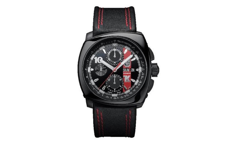 Luminox Mens Tony Kanaan Automatic Black Steel 100m Day/Date Red Accents