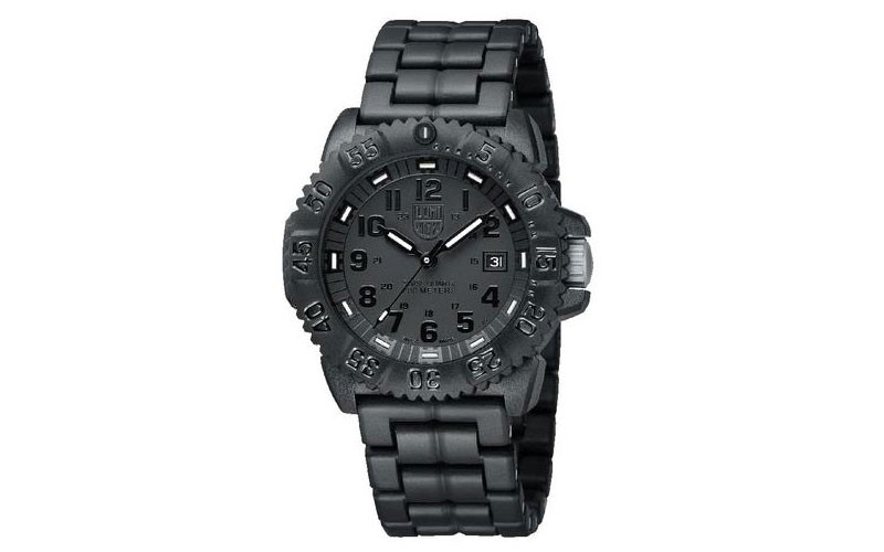 Luminox Mens Sea PC Carbon Watch Blackout Model Black Case & Bracelet 200m