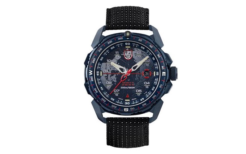 Luminox Ice-SAR Artic Mens Watch Blue Ion Plated Black Strap 46mm 200M