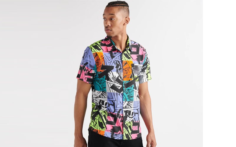 Decibel Neon Woven Shirt For Mens