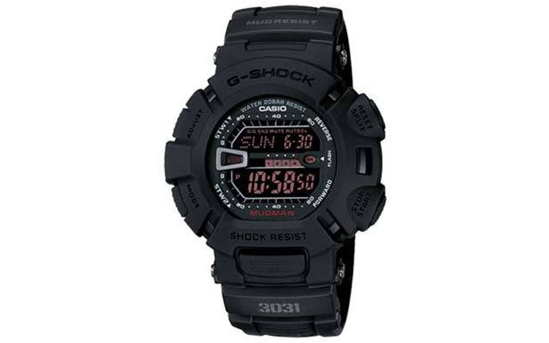 CasioG-Shock Black Military Mudman - Mud & Dirt Resistant - Flash Alert