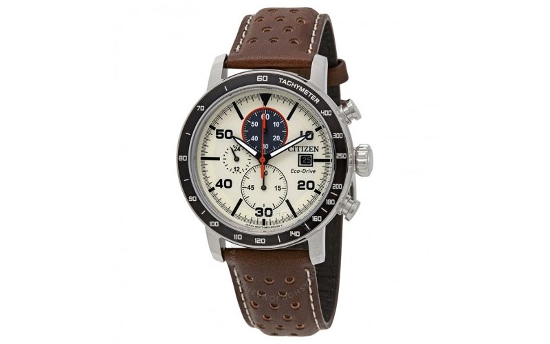 Citizen Brycen Chronograph Light Brown Dial Mens Watch