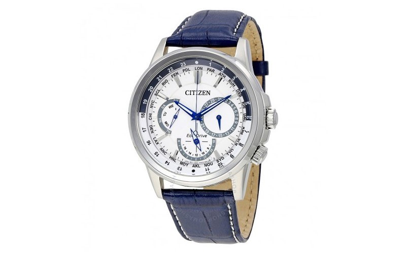 Citizen Calendrier Eco-Drive White Dial Mens Watch