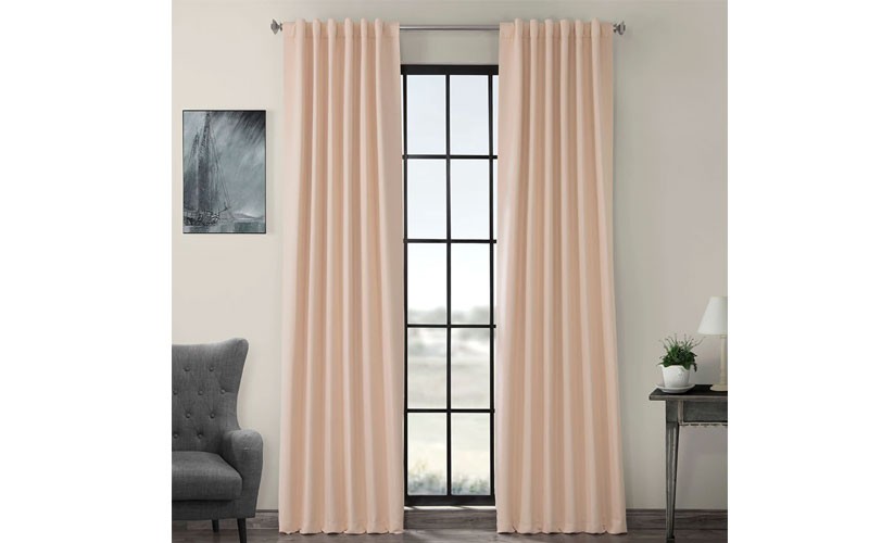 Bellini Peach Room Darkening Curtain
