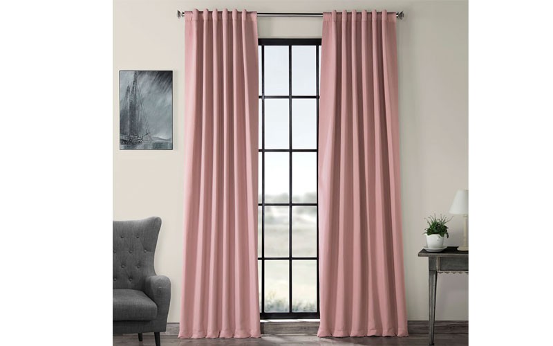 Fresco Blush Room Darkening Curtain