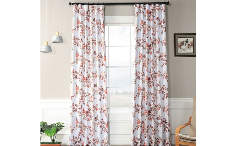 Rose Elm Room Darkening Curtain