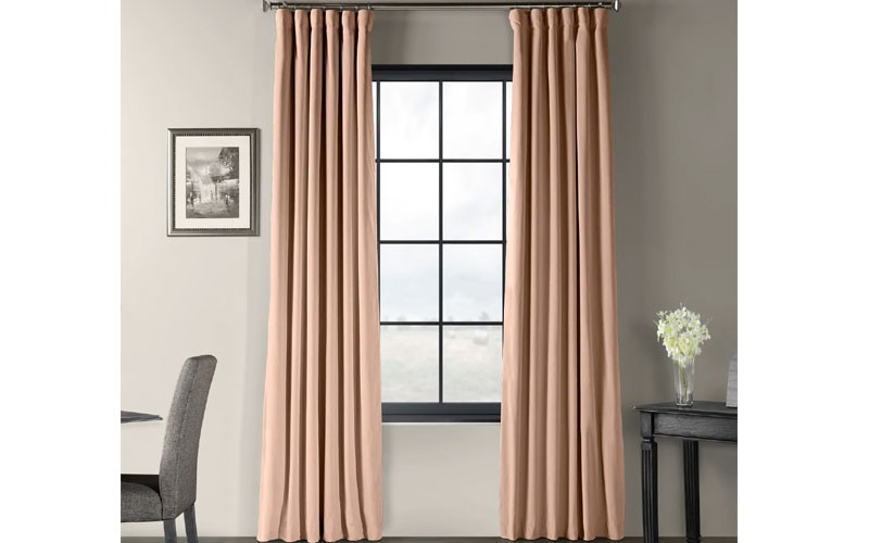 Signature Rosey Dawn Blackout Velvet Curtain