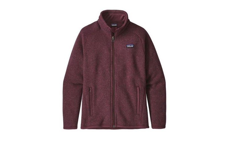 Patagonia Better Sweater Fleece Jacket for Girls in Dark Currant