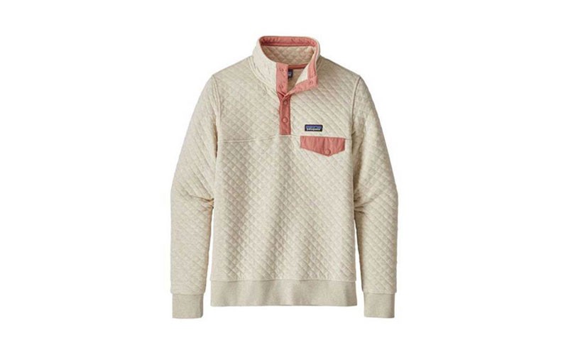 Patagonia Women’s Organic Cotton Quilt Snap-T Pullover in Pelican