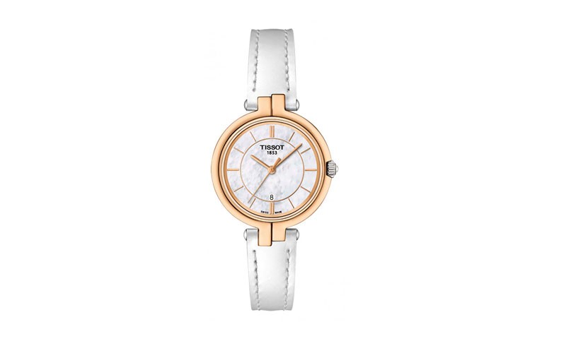 Tissot Flamingo Mother of Pearl Dial Womens Watch