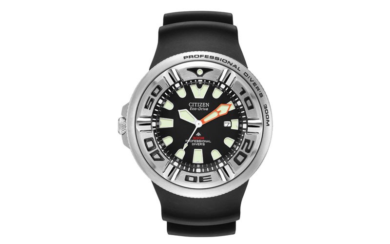 Citizen Eco-Drive 300 Meter Professional Diver - Stainless - Rubber Strap