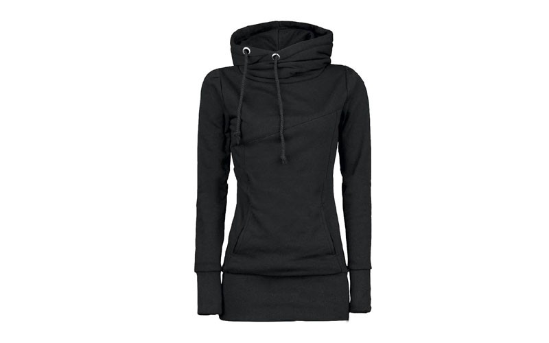 Sisjuly women hoodie sweatshirt solid hooded long sleeve pullover hoodies drawst