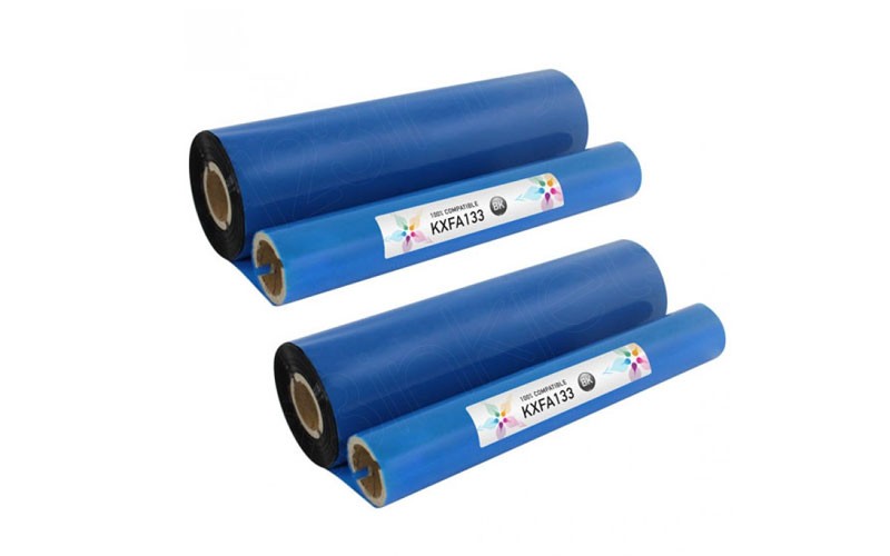Compatible Panasonic KX-FA133 Black Thermal Fax Roll (2-Pack)