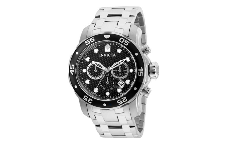 INVICTA Pro Diver Mens Watch - Stainless Steel - Stainless Steel Bracelet