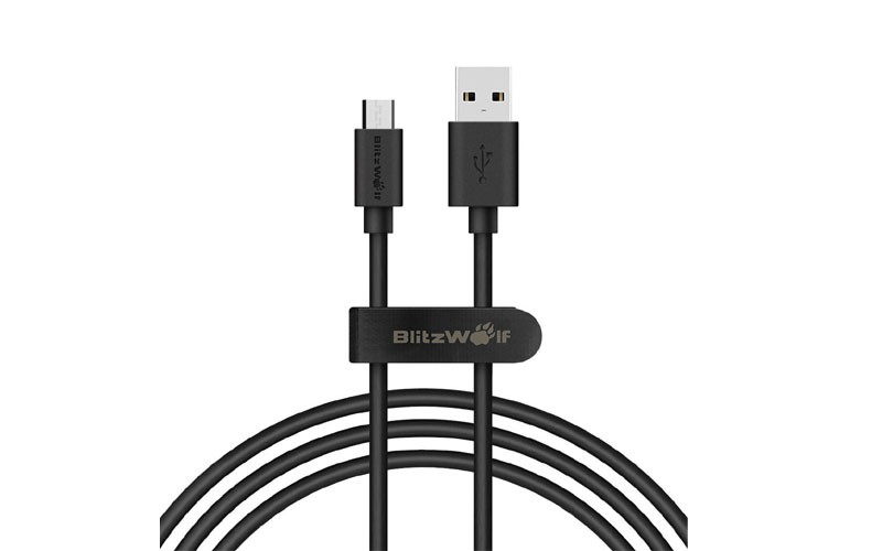 BlitzWolf BW-CB7 2.4A 3ft/0.9m Micro USB Charging Data Cable With Magic Tape St