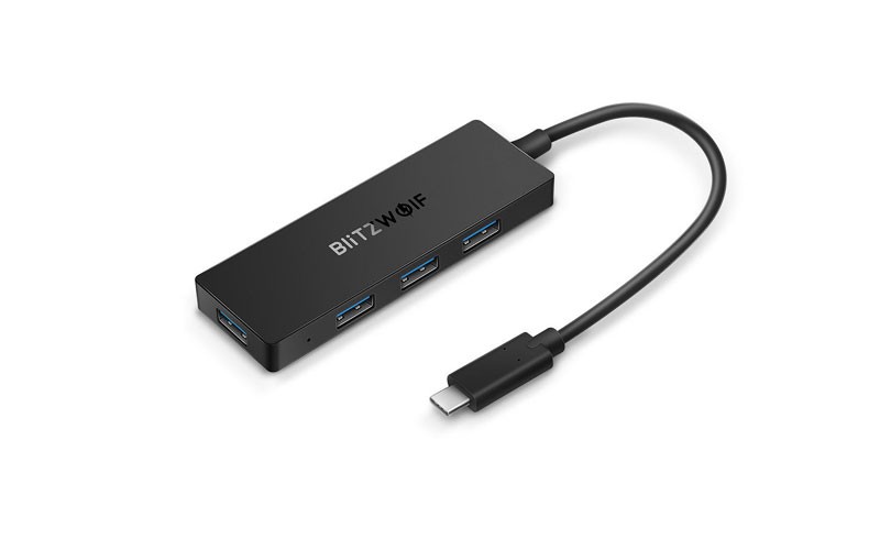 BlitzWolf BW-TH3 4 in 1 Type-C to 4-Port USB3.0 Data Hub with OTG Function