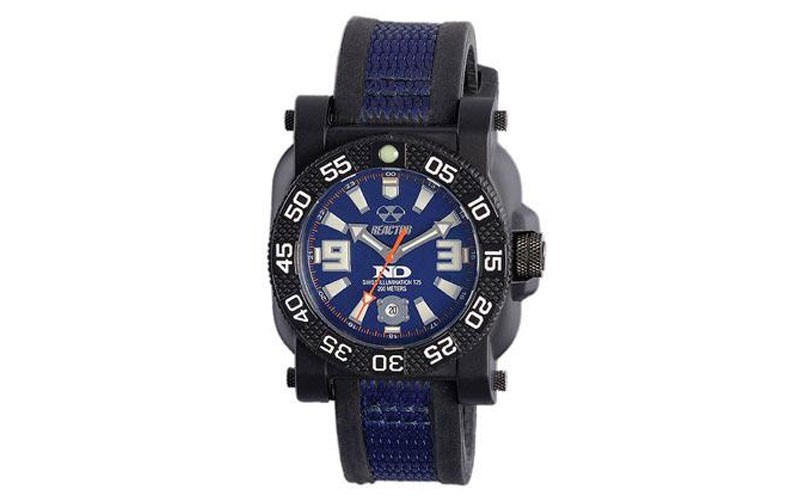 Reactor Mens Gryphon - Nitromid Polymer Case - Navy Blue Dial - Gryphon Strap