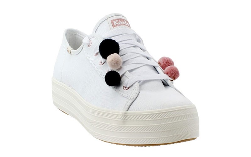 Keds Triple Kick Pom Pom Womens Shoes