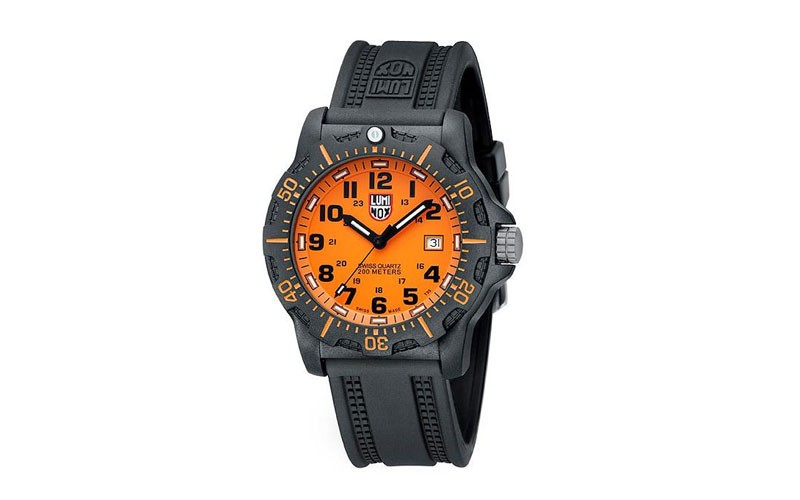 Luminox Mens Black Ops Carbon Orange Dial - PC Carbon Reinforced Case