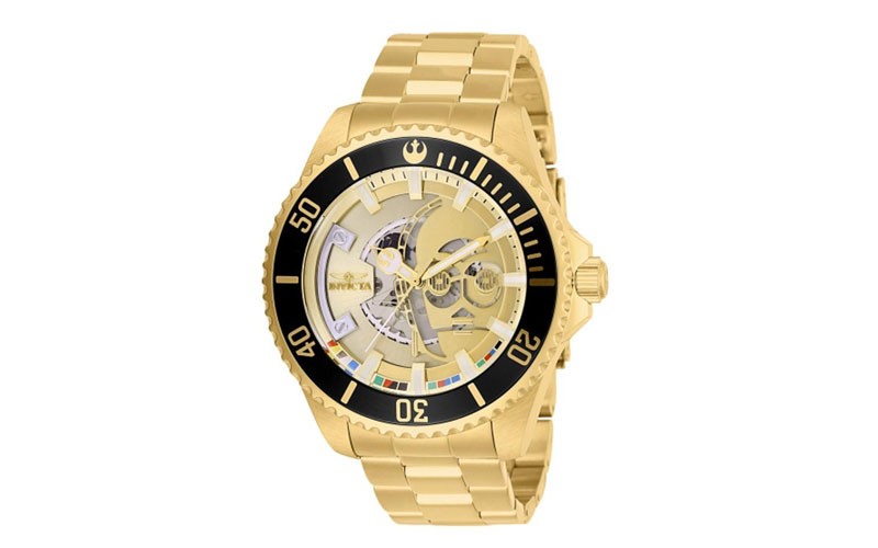 Invicta Star Wars Limited Edition Mens Watch - C-3PO - Gold-Tone - Bracelet