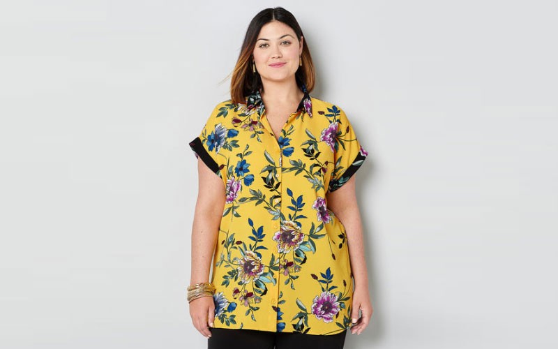 Retro Floral Tunic For Womens