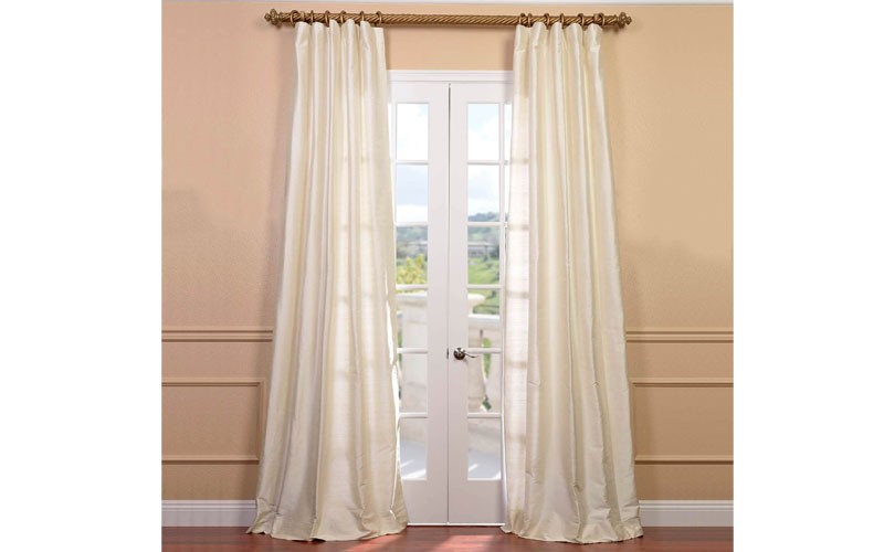 Pearl Textured Dupioni Silk Curtain