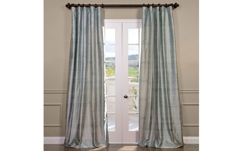 Shoreline Textured Dupioni Silk Curtain