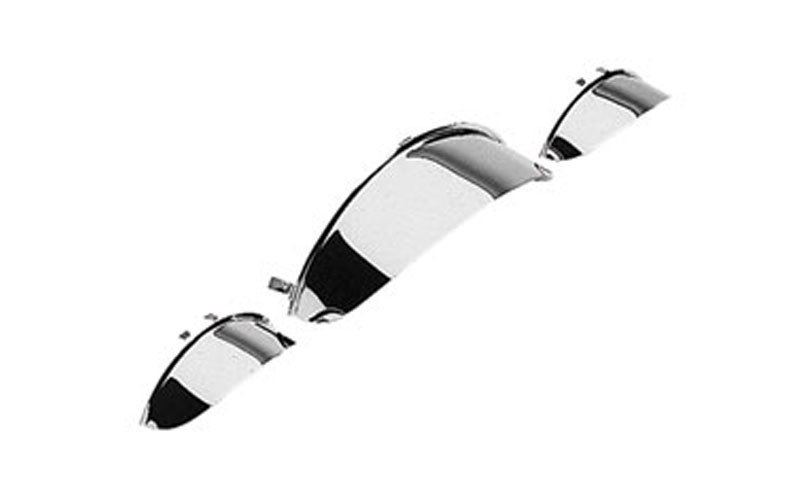 Cobra Chrome Headlight Visor 5-3/4