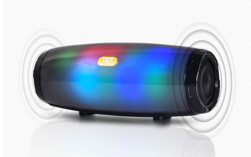 Hanxi Led Portable Wireless Bluetooth Speaker Stereo Bluetooth Speakers 5.0 Port