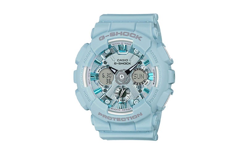 Casio G-Shock S Series - Light Blue Case - Digital/Analog - Shock Resistant