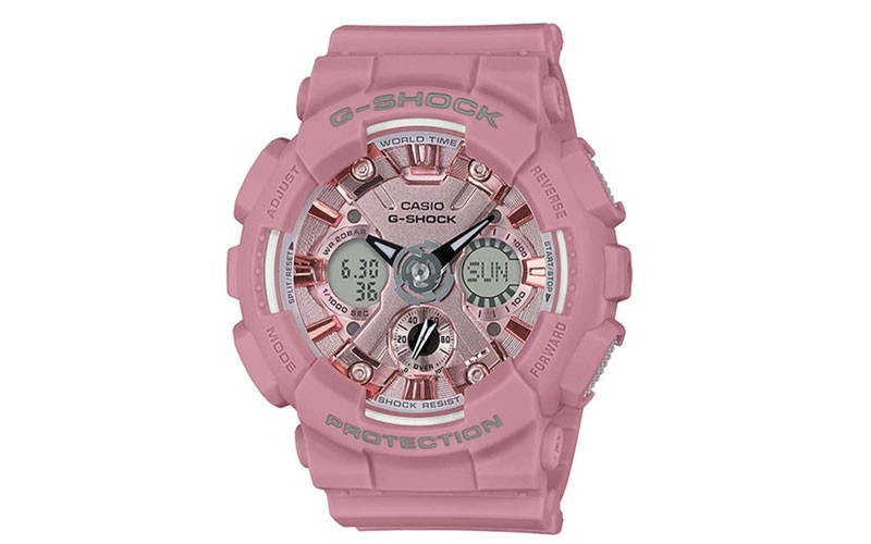 Casio G-Shock S Series - Light Pink Case - Digital/Analog - Shock Resistant