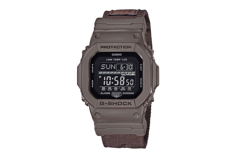 Casio G-Shock Winter G-Lide Watch - Earth Brown - Fabric Strap - Low Temp - 200M