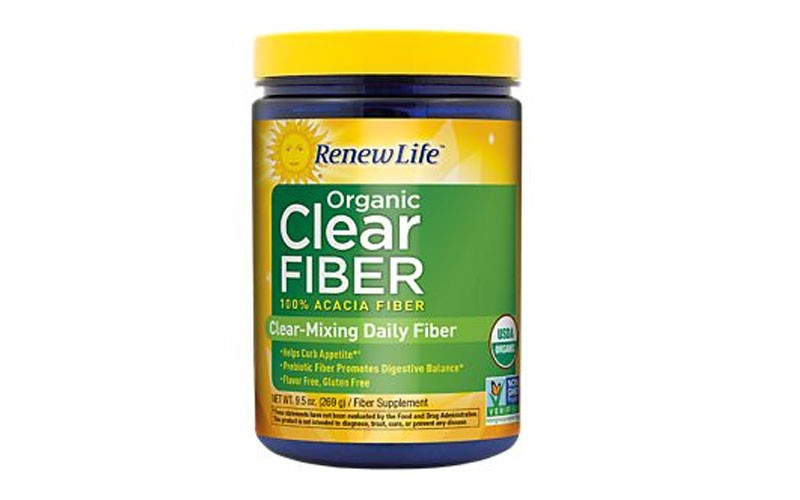 Organic Clear Fiber, Clear-Mixing 100% Acacia Daily Fiber (48 Servings)